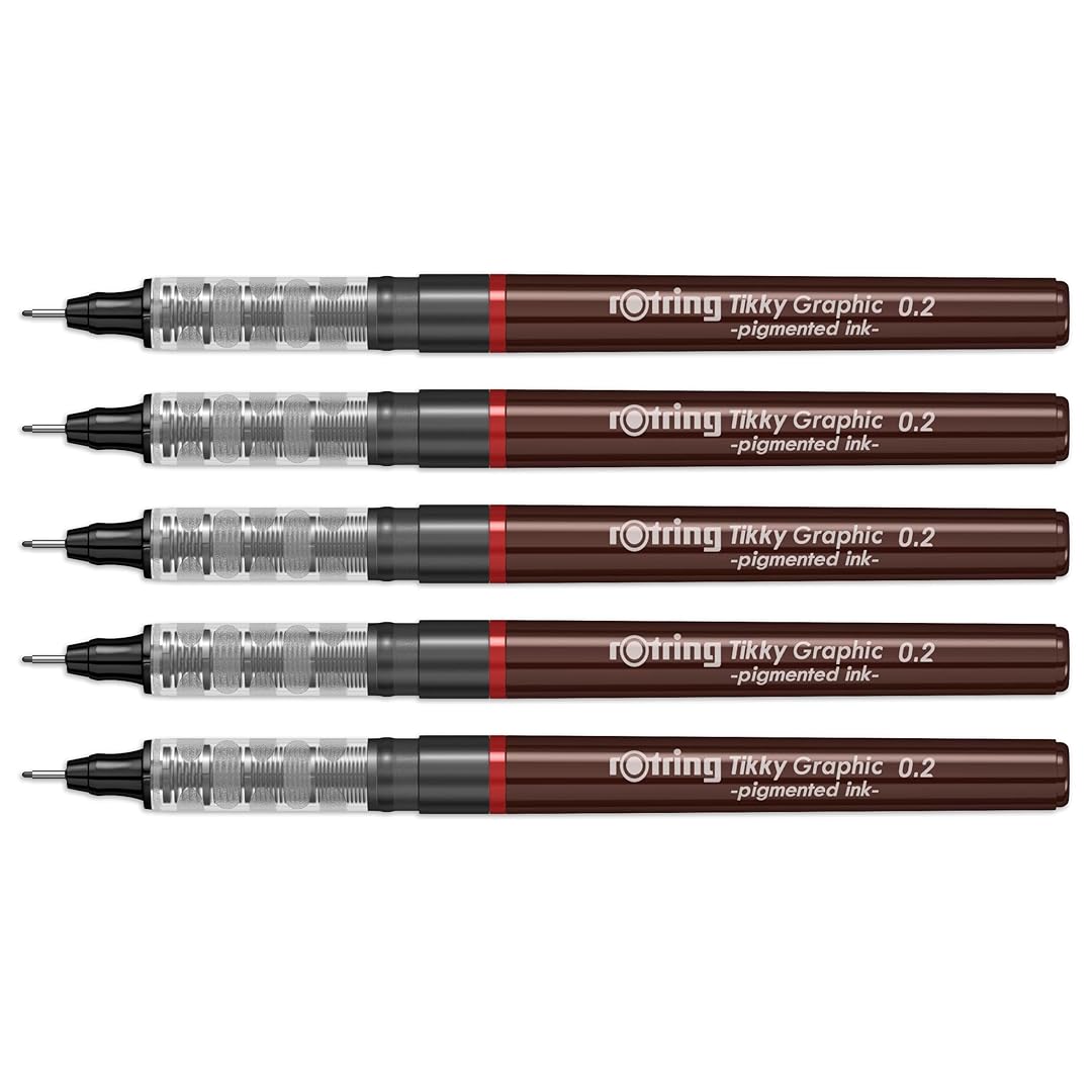 Rotring | Tikky | Graphic Fineliner Set | 0.2mm