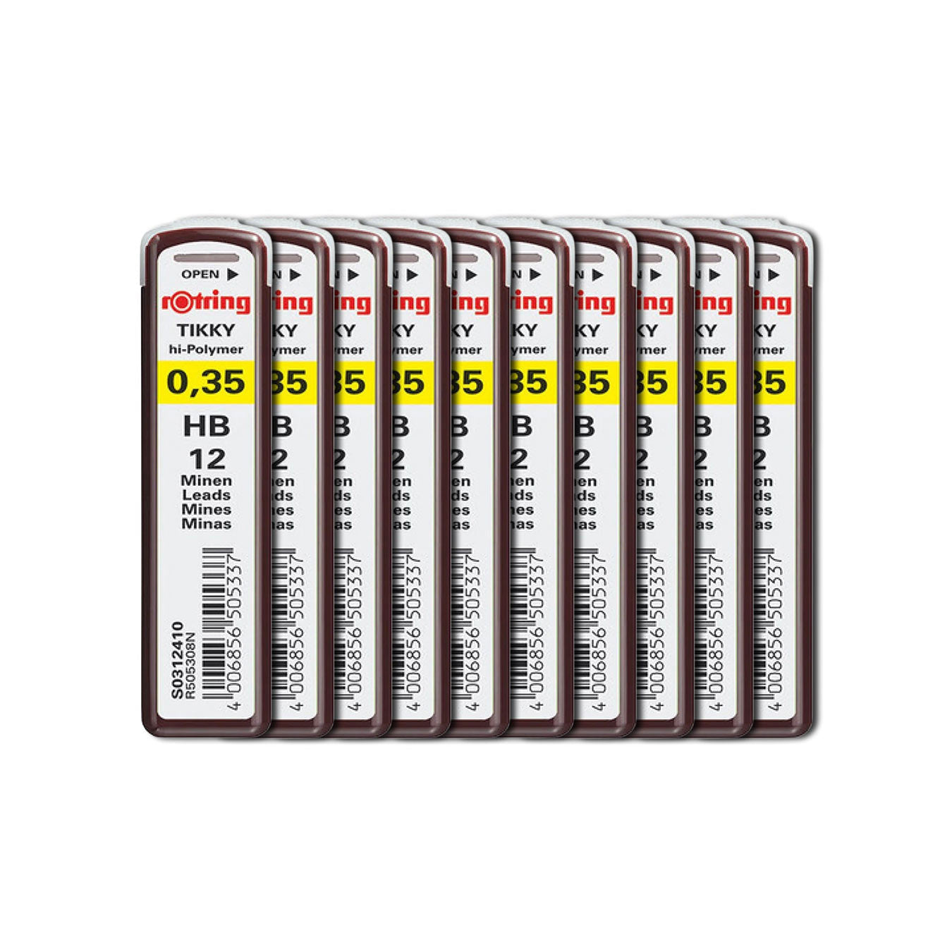 Rotring | Tikky | HB Replacement Leads | Pack of 10