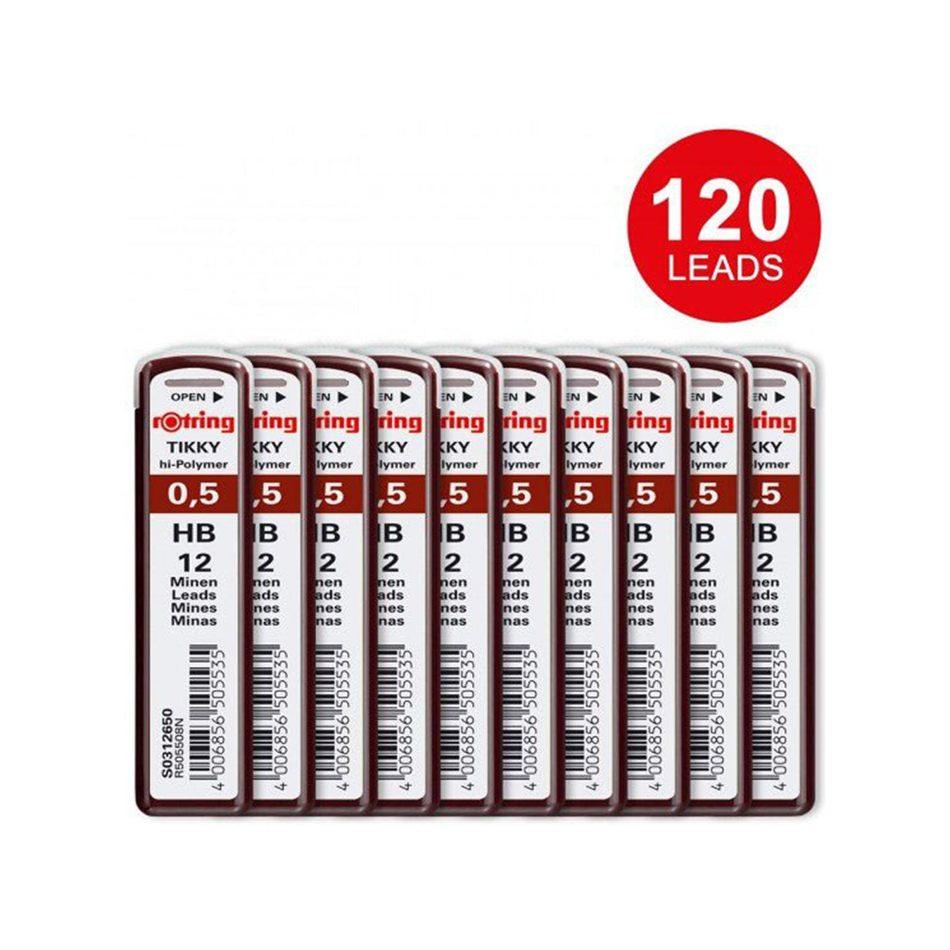 Rotring | Tikky | HB Replacement Leads | Pack of 10