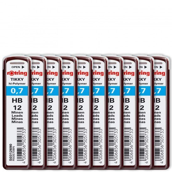 Rotring | Tikky | HB Replacement Leads | Pack of 10 - penpencilink
