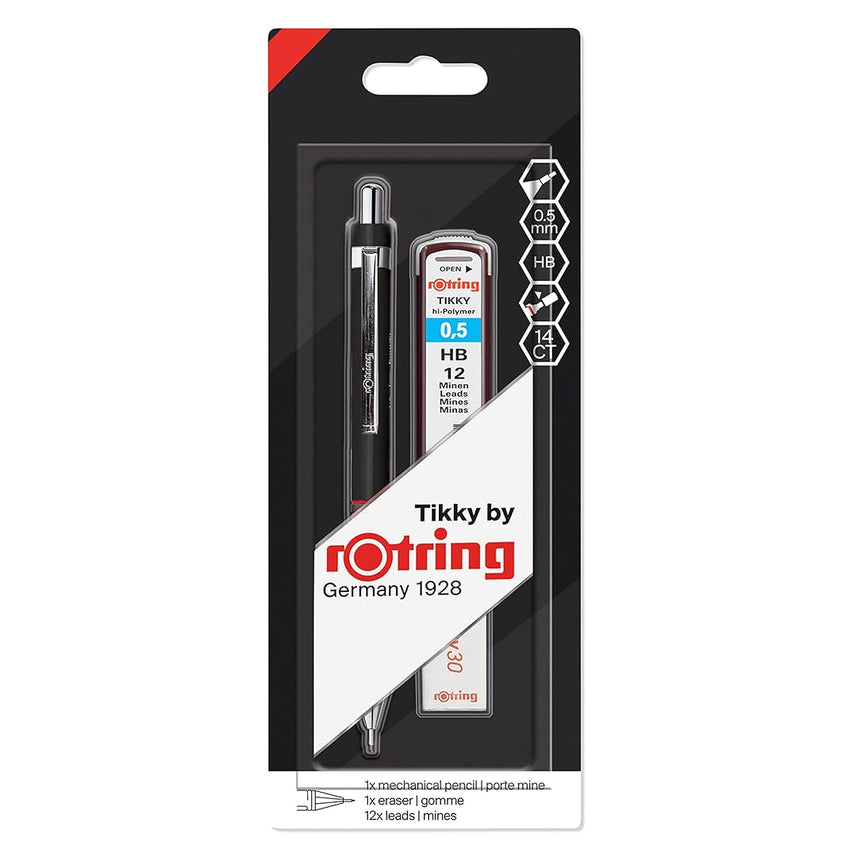 Rotring | Tikky | Mechanical Pencil Set | 0.5mm | Black