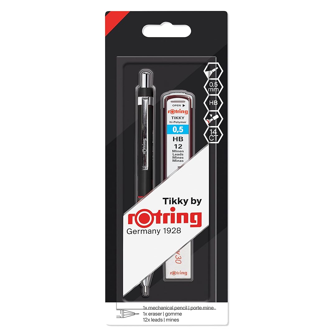 Rotring | Tikky | Mechanical Pencil Set | 0.5mm | Black