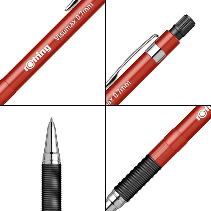 Rotring | Visumax | Mechanical Pencil | 0.7 mm | 2B Lead | Red