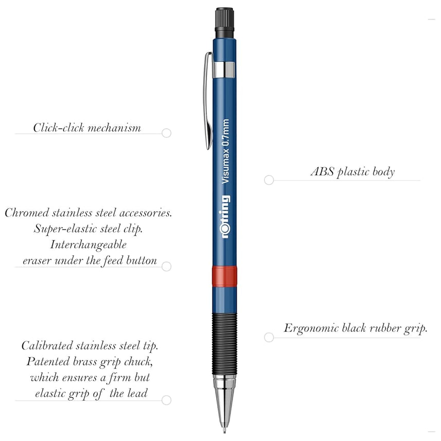 Rotring | Visumax | Mechanical Pencil | 0.7 mm | Dark Blue