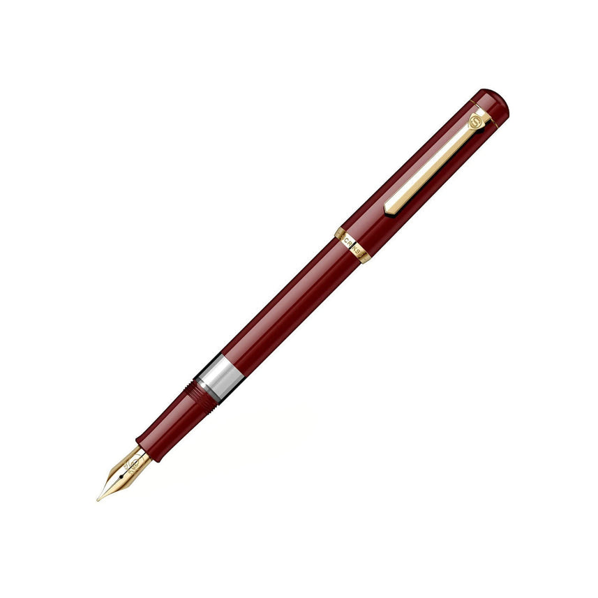 Scrikss 419 Medium Nib Fountain Pen - Burgundy GT