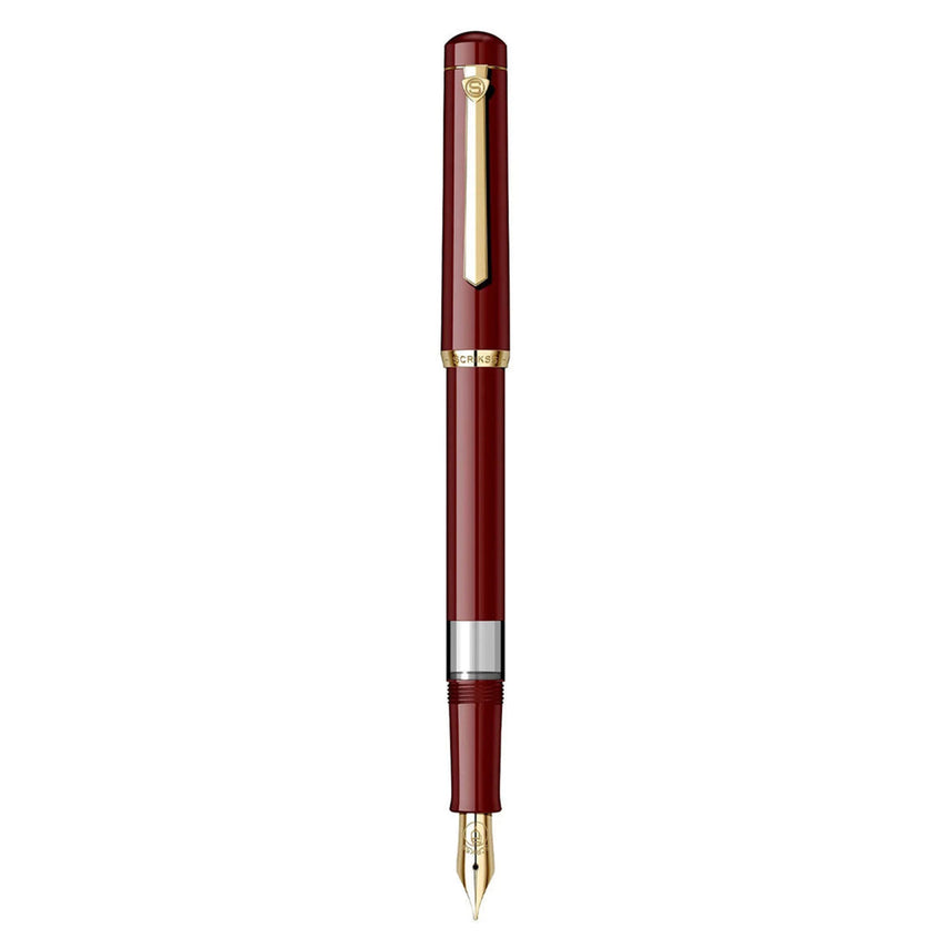 Scrikss 419 Medium Nib Fountain Pen - Burgundy GT