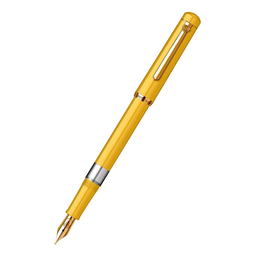 Scrikss 419 Medium Nib Fountain Pen - Yellow GT