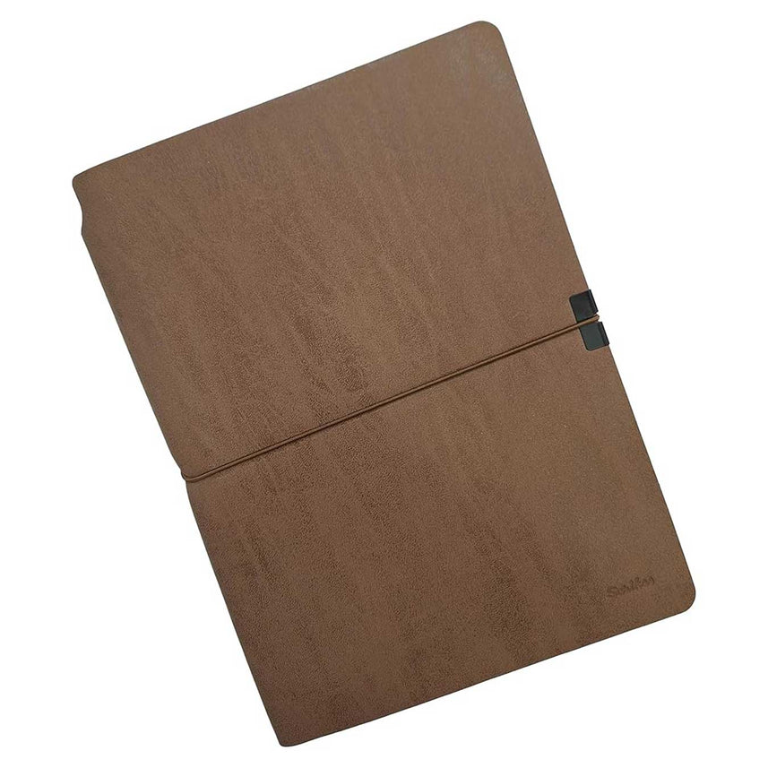 Scrikss | A5 Size | Premium Notebook | Mink Faux Leather Paperback Cover | Ruled