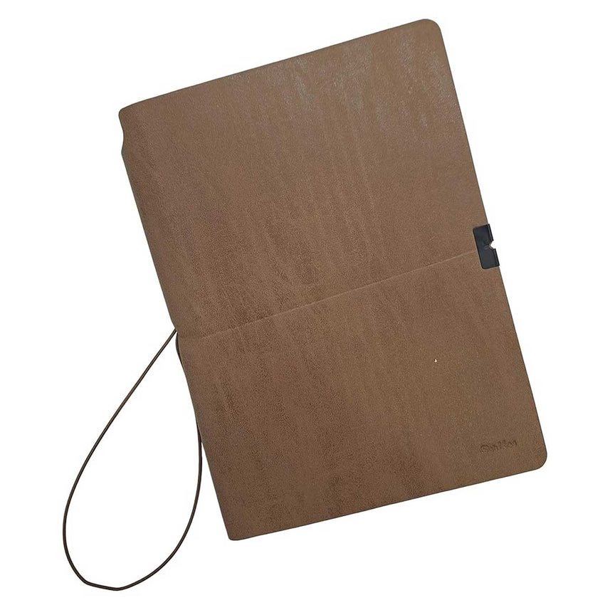 Scrikss | A5 Size | Premium Notebook | Mink Faux Leather Paperback Cover | Ruled