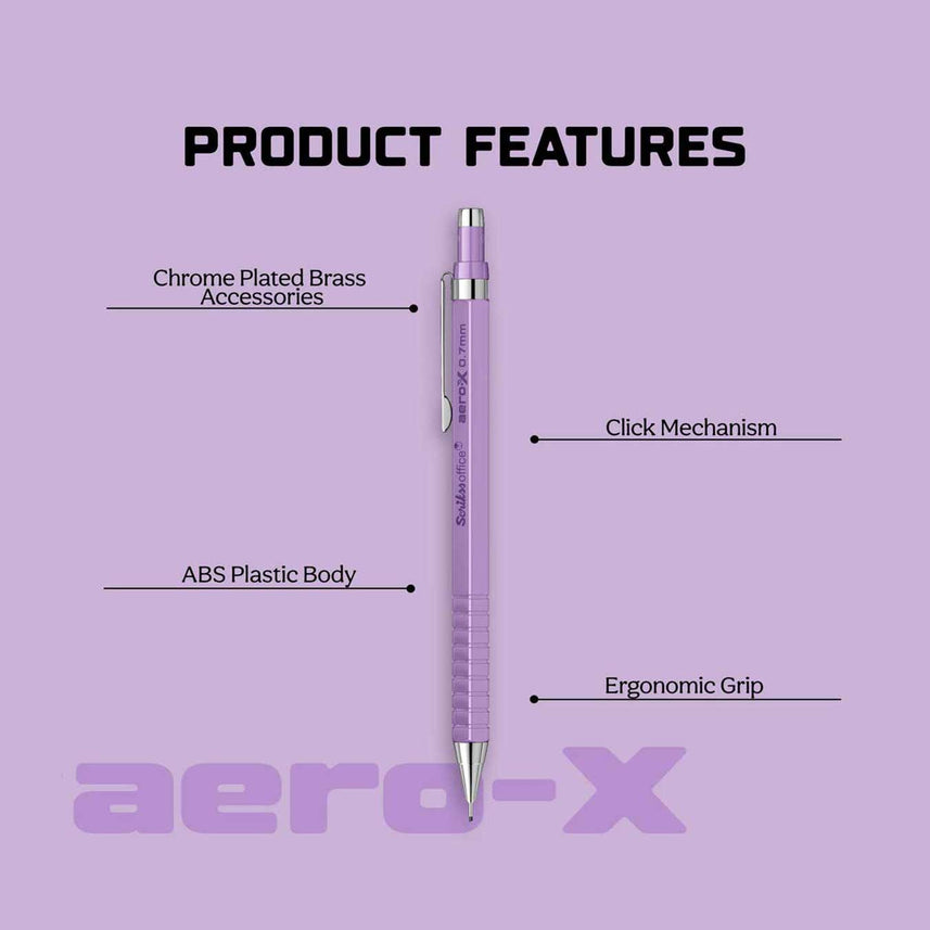 Scrikss | Aero-X | Mechanical Pencil | 0.7mm | Purple
