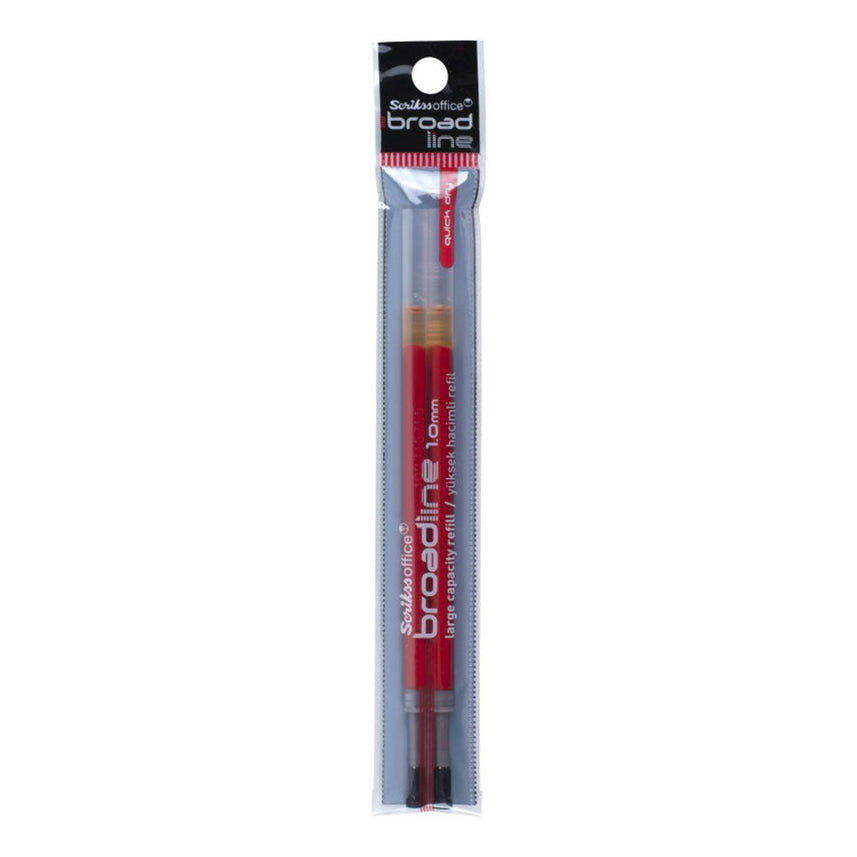 Scrikss | Broadline | 1.0mm Refill | Red Set of 10 Packets