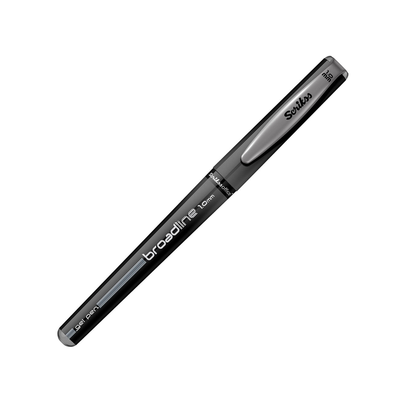Scrikss Broadline 1mm Rollerball Pen - Black (12 PCS)