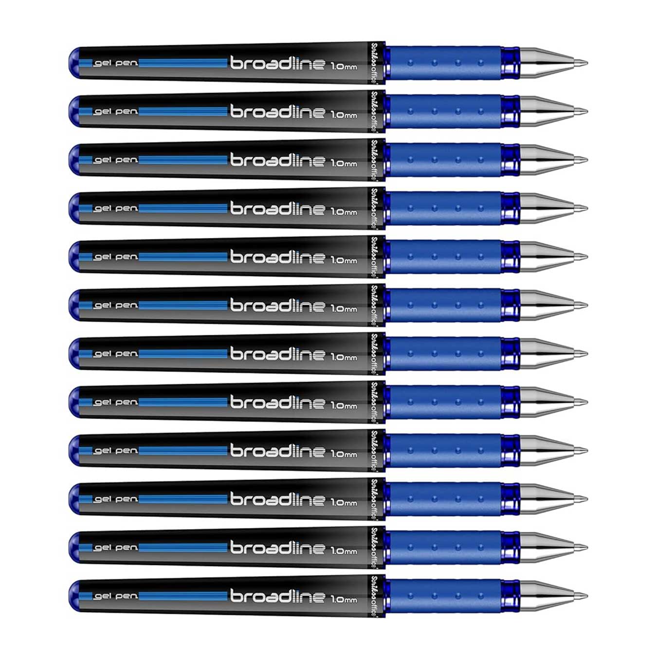 Scrikss Broadline Gel Pen 1mm (Pack Of 12) | Blue