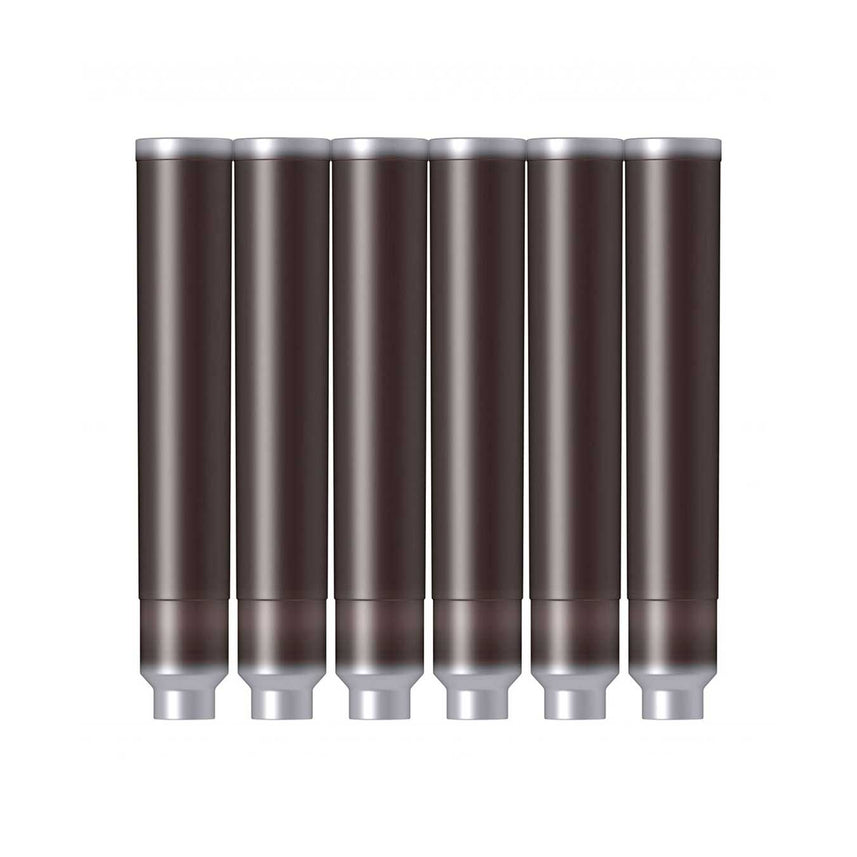 Scrikss International Fountain Pen Ink Cartridges - Brown (Pack of 6)