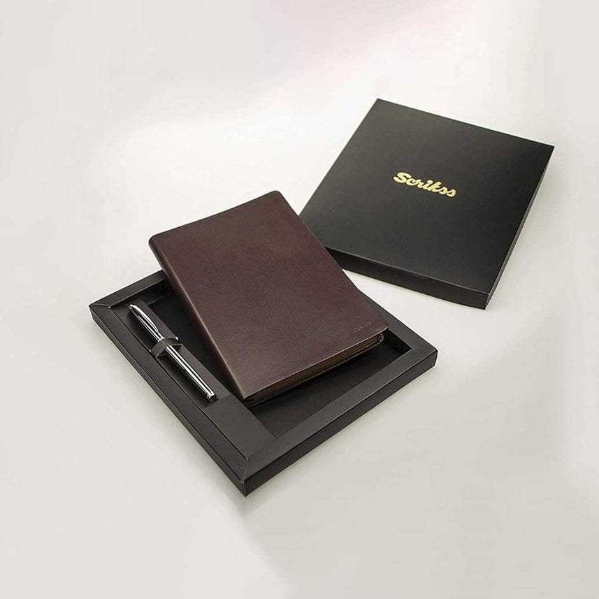Scrikss | Chester Notebook A5 | Pen Set | Black