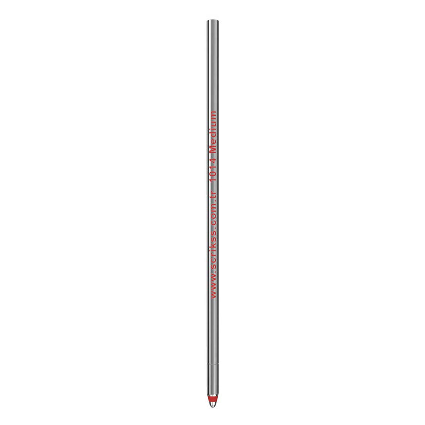 Scrikss | D1 | Ballpoint Pen | Medium Short Refill | Red