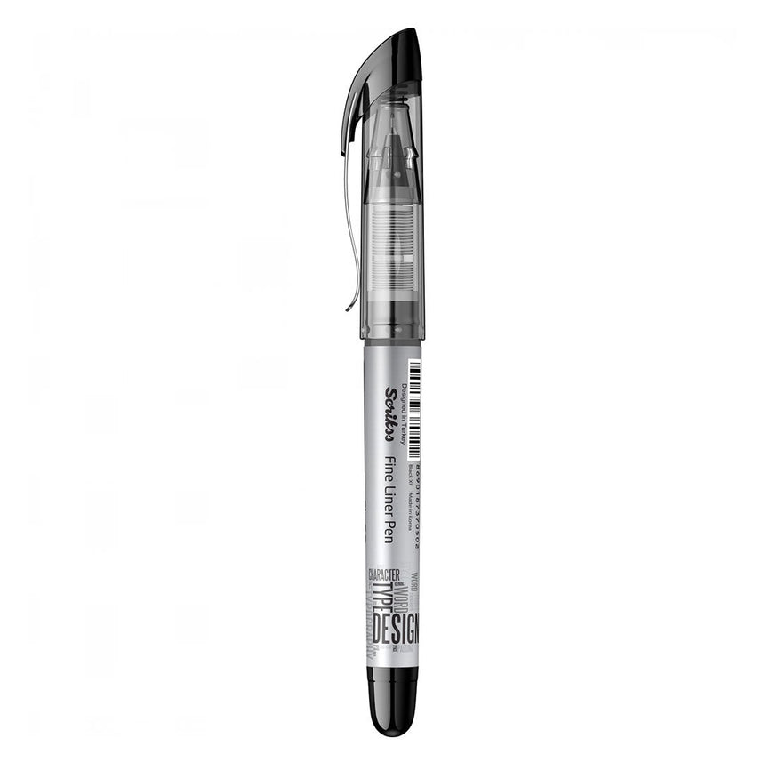 Scrikss FL-68 0.6mm Black Fineliner – Box of 12