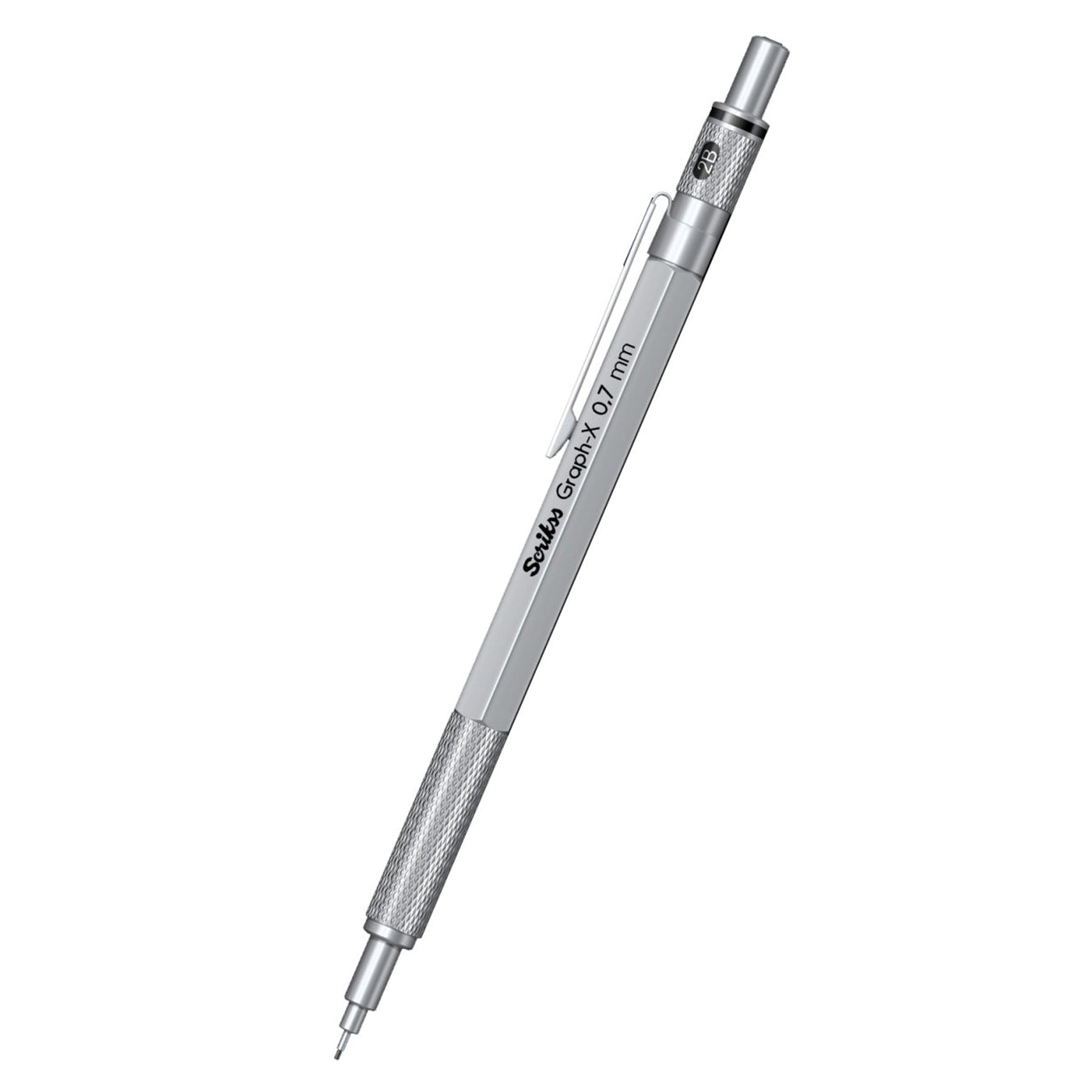 Scrikss Graph-X 0.7mm Mechanical Pencil | Satin Chrome