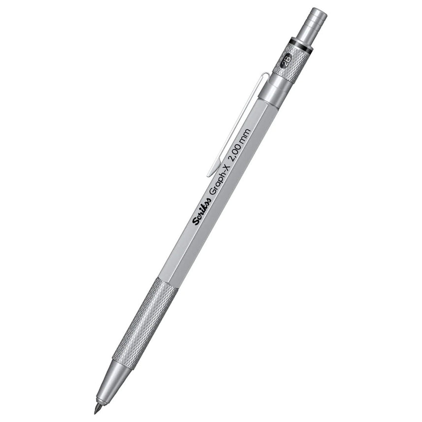 Scrikss | Graph-X | 2mm Mechanical Pencil | Satin Chrome