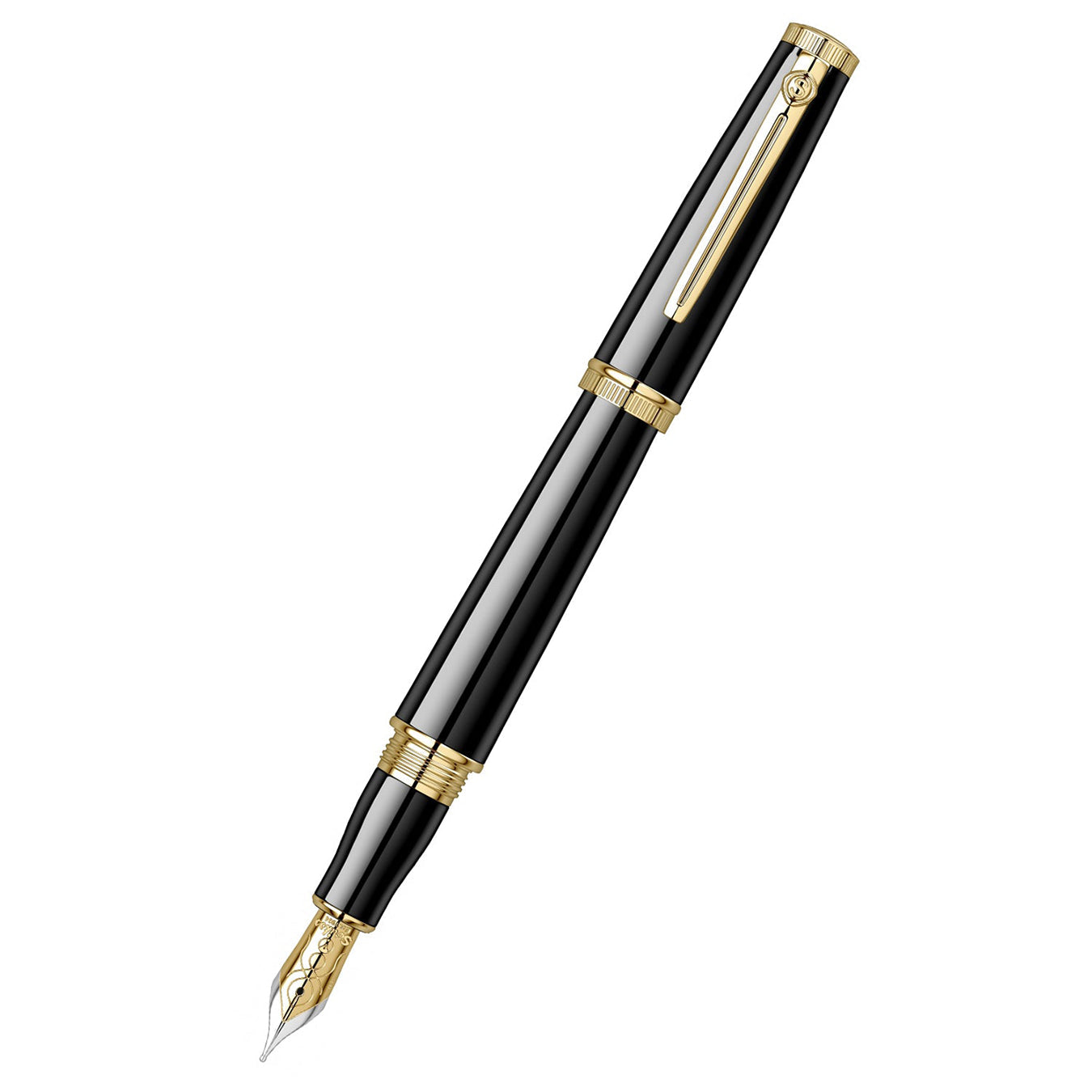 Scrikss Heritage Fountain Pen Medium Nib - Black GT