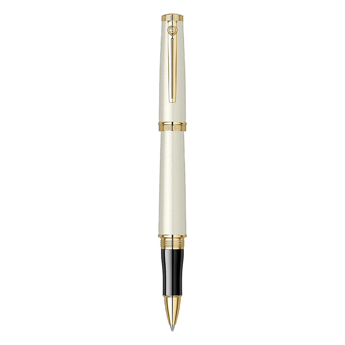 Scrikss Heritage Rollerball Pen | Ivory Gold-GT