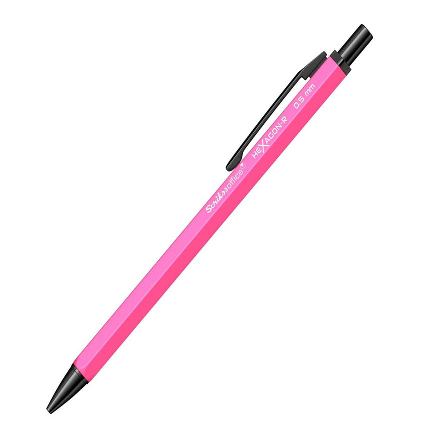 Scrikss Hexagon-R 0.5mm Mechanical Pencil - Neon Pink