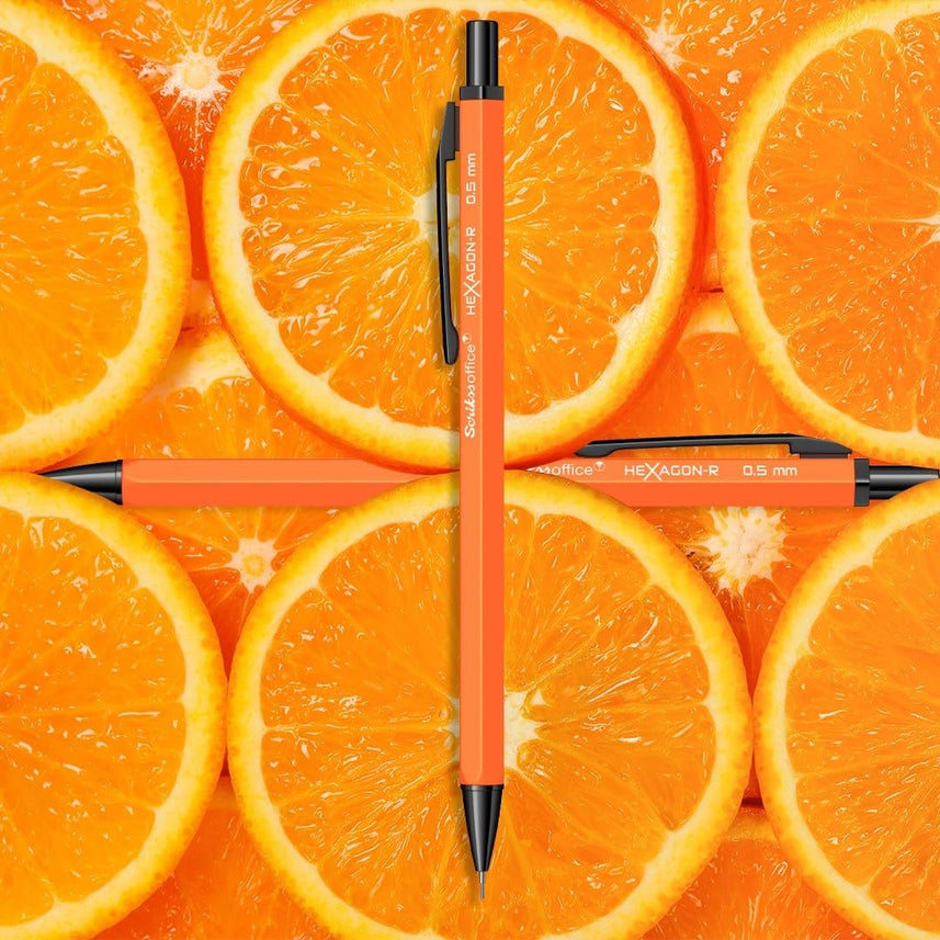 Scrikss Hexagon-R 0.5mm Mechanical Pencil - Orange