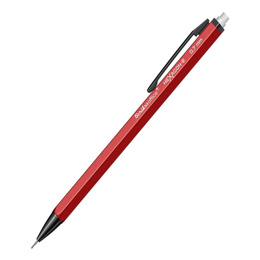 Scrikss Hexagon-R 0.7mm Mechanical Pencil - Red