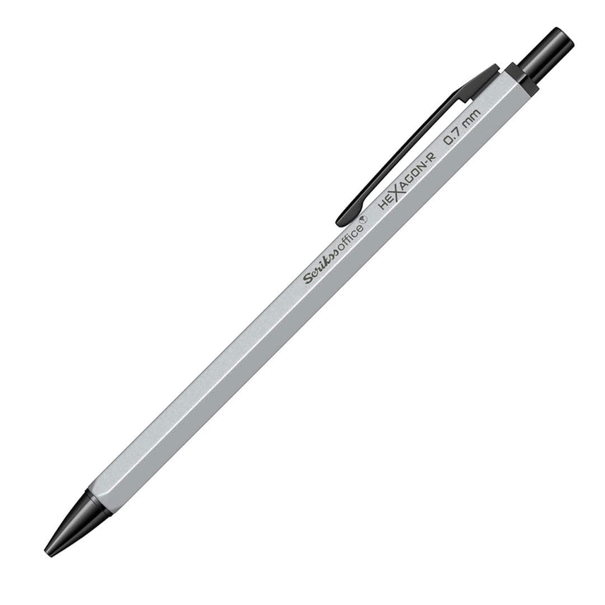 Scrikss Hexagon-R 0.7mm Mechanical Pencil - Silver