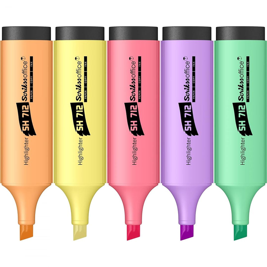 Scrikss | Highlighter Pen | Chisel Tip | Colored Pen Set