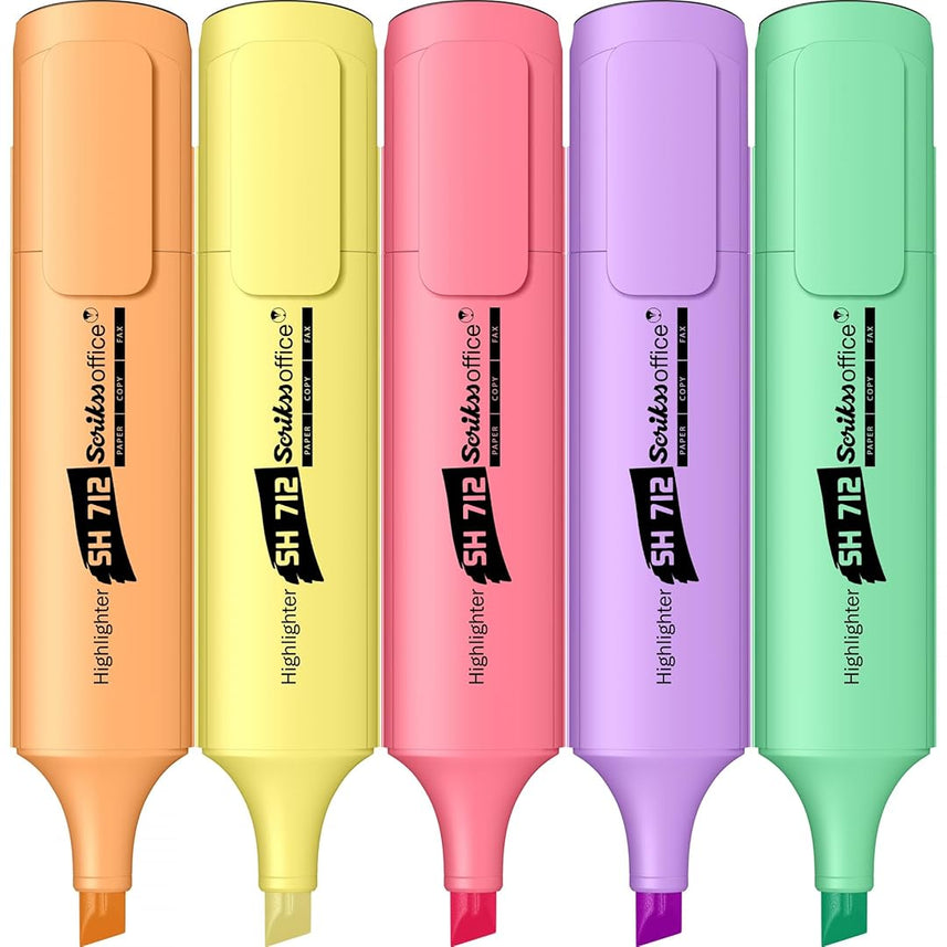 Scrikss | Highlighter Pen | Chisel Tip | Colored Pen Set