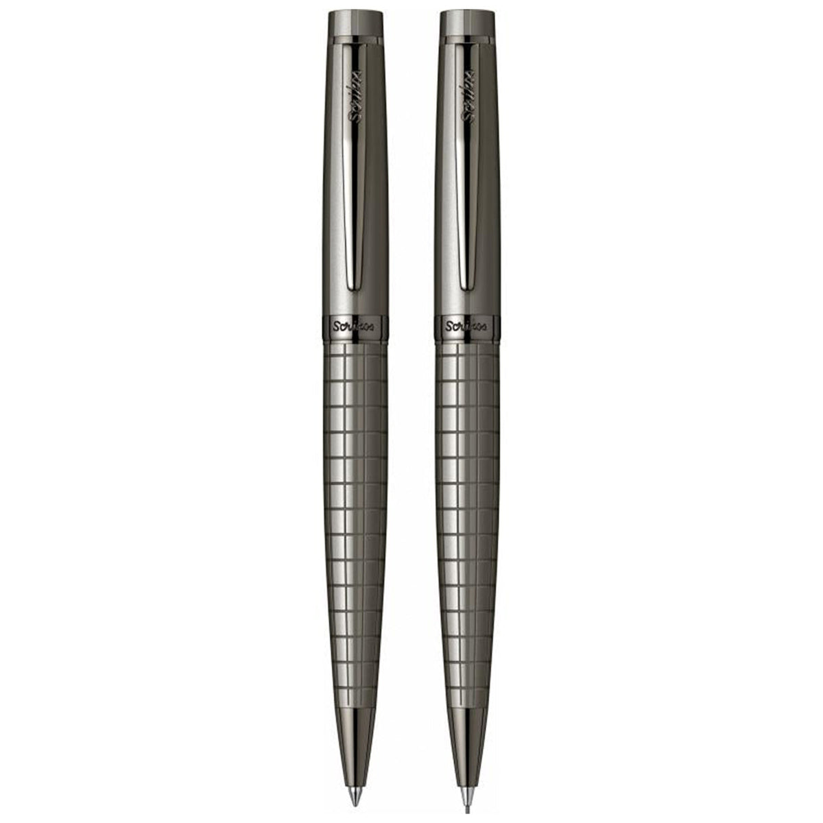 Scrikss Honour 38 Ball Point & Mechanical Pencil Set in Carbon Grey