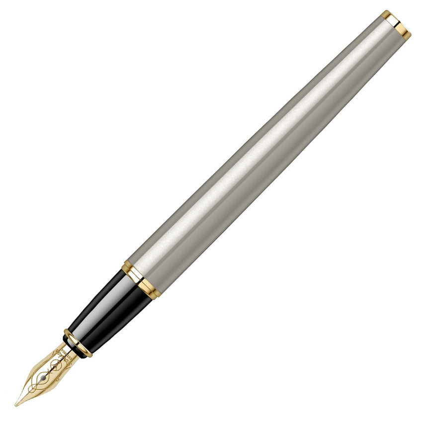 Scrikss | Honour 38 | Brass Body with Gold Plated | Fountain Pen | Grey