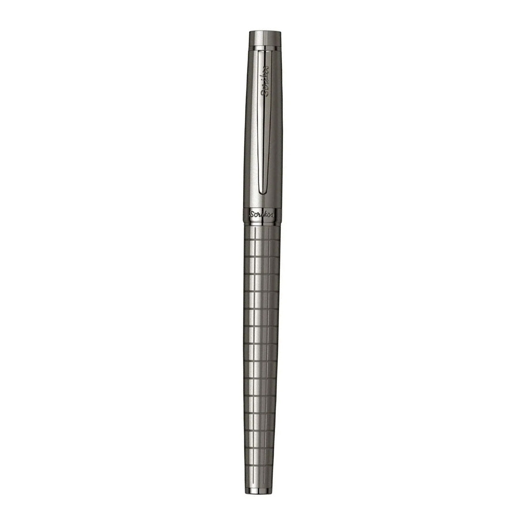 Scrikss | Honour 38 | Carbon Grey | Roller Pen | Chrome Plated Trims