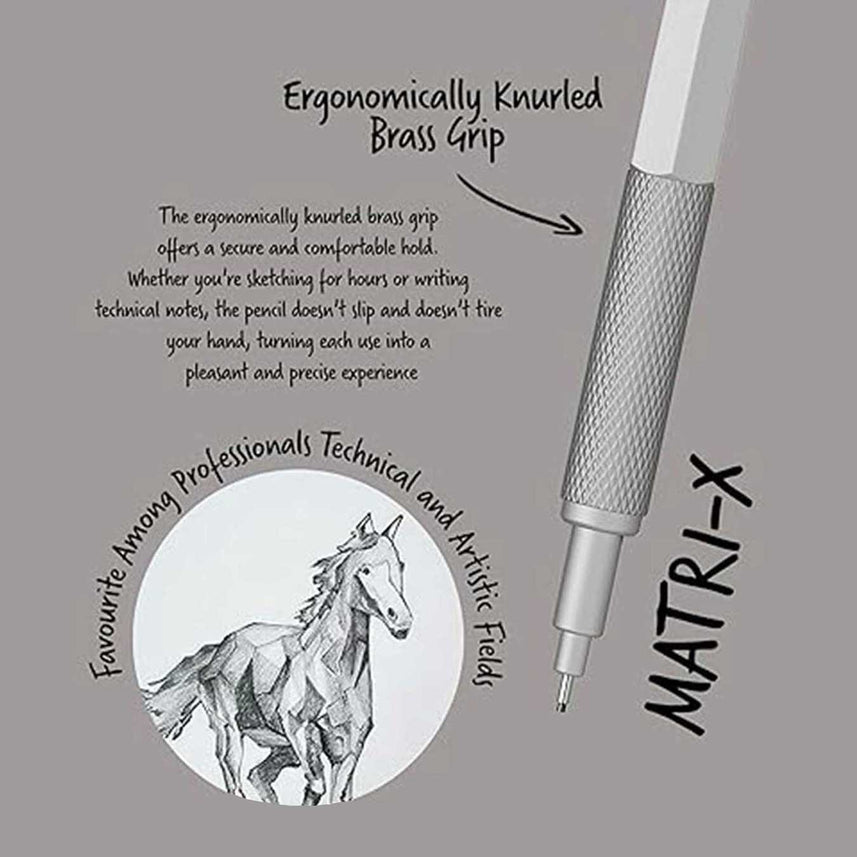 Scrikss | Matri-X | Mechanical Pencil | Light Grey-0.5mm