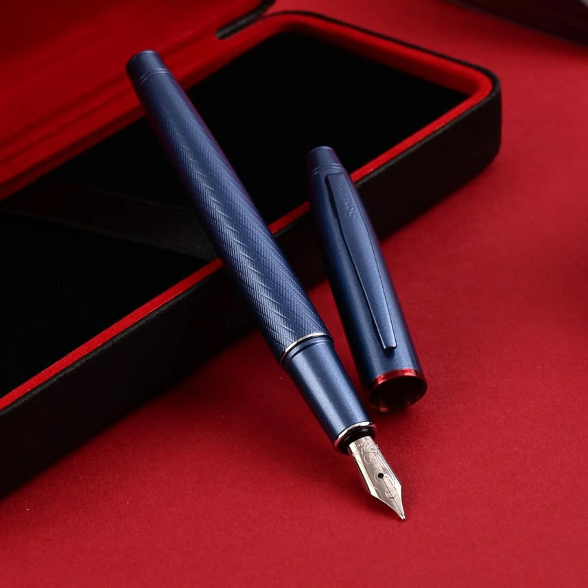 Scrikss | Noble 35 | Fountain Ink Pen | Medium Nib  | Blue