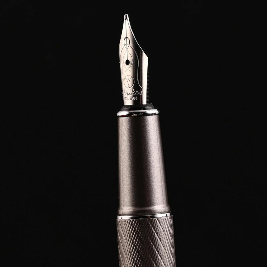 Scrikss Noble 35 Medium nib Fountain Pen - Matte Titanium