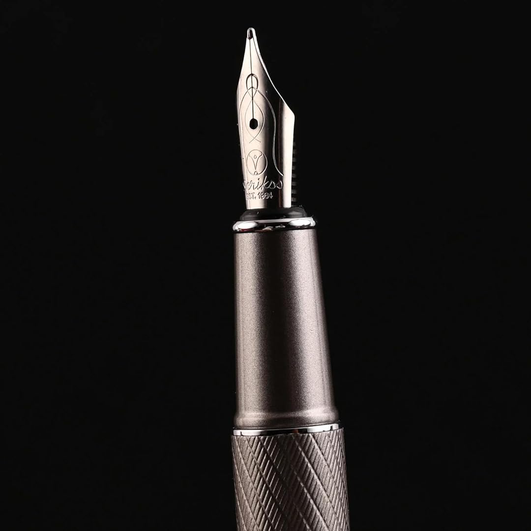 Scrikss Noble 35 Medium nib Fountain Pen - Matte Titanium