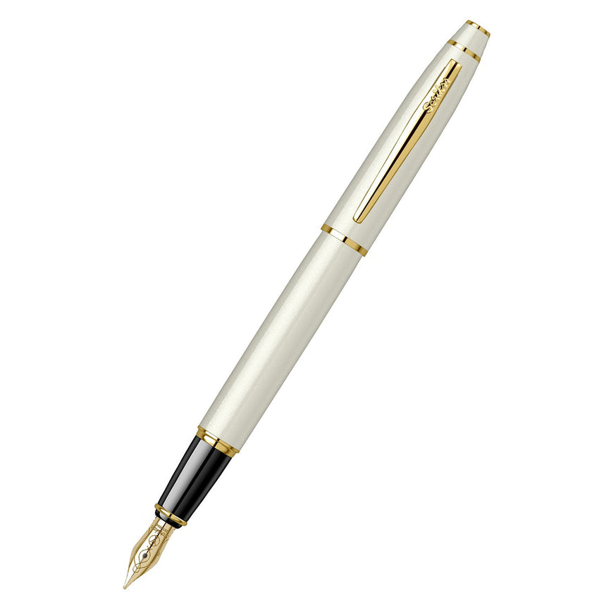 Scrikss Noble 35 Medium nib Fountain Pen in Ivory GT