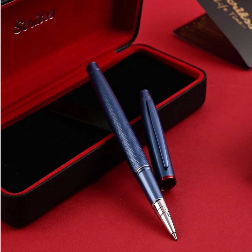Scrikss |  Noble 35 | Roller Ball Point Pen | Blue