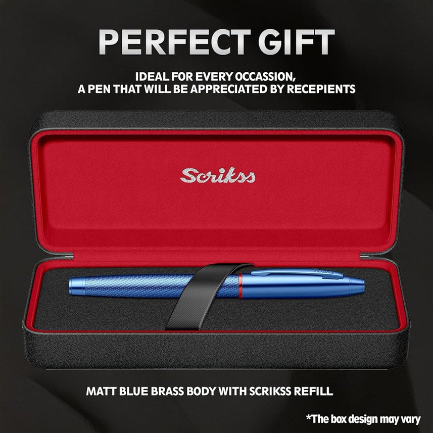 Scrikss |  Noble 35 | Roller Ball Point Pen | Blue