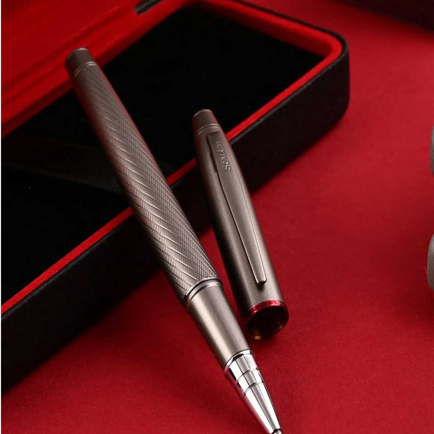 Scrikss |  Noble 35 | Roller Ball Point Pen | Matte Titanium