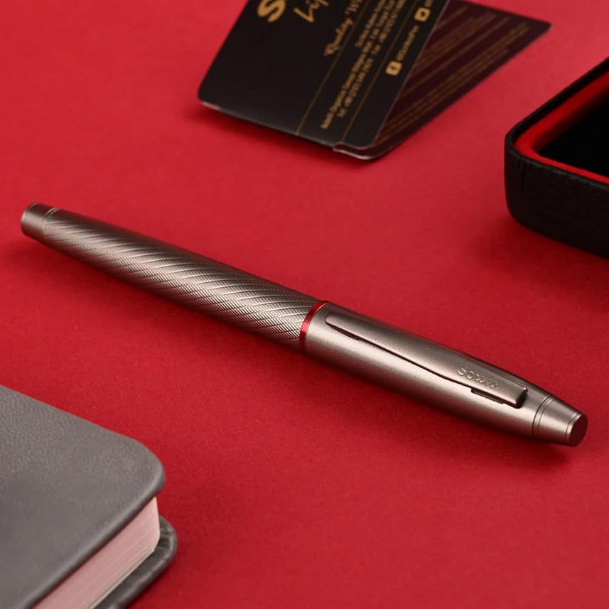 Scrikss |  Noble 35 | Roller Ball Point Pen | Matte Titanium
