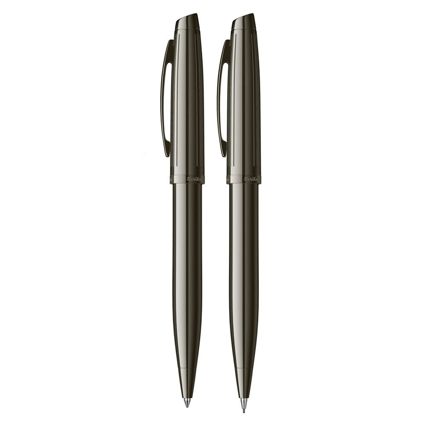 Scrikss | Oscar 39 | Ball Point & 0.7mm Mechanical Pencil  Set | Titanium