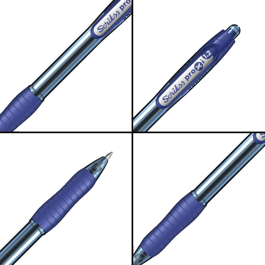 Scrikss | Proxi Series | Ball Point Pen | 12 Blue Barrel