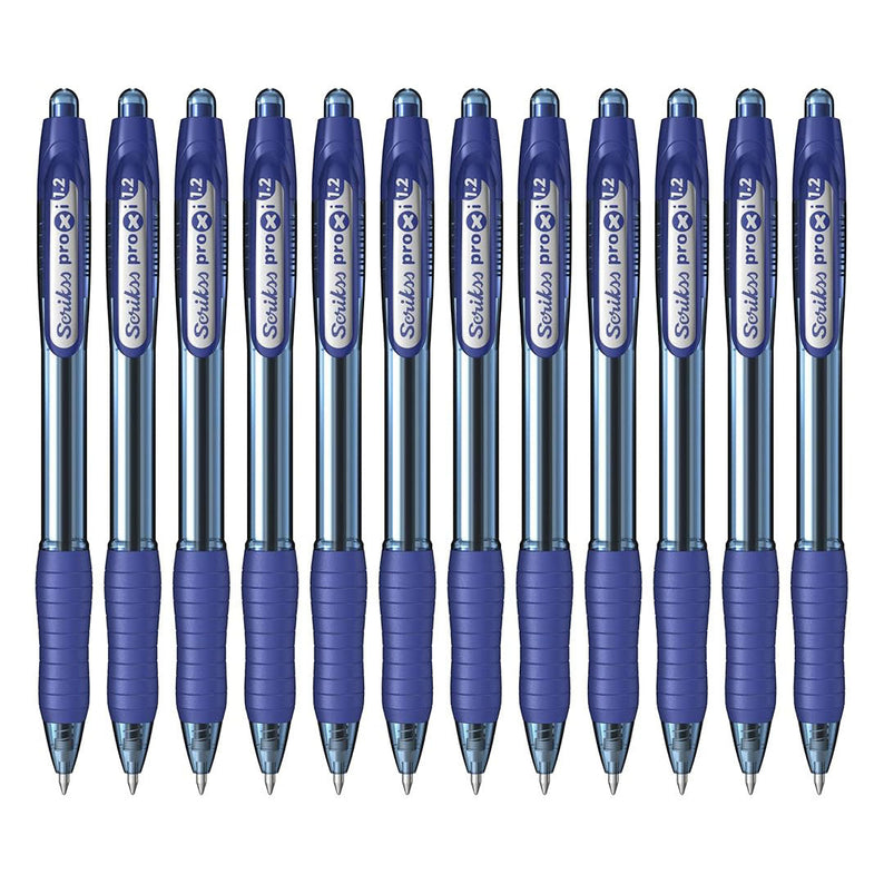 Scrikss | Proxi Series | Ball Point Pen | 12 Blue Barrel