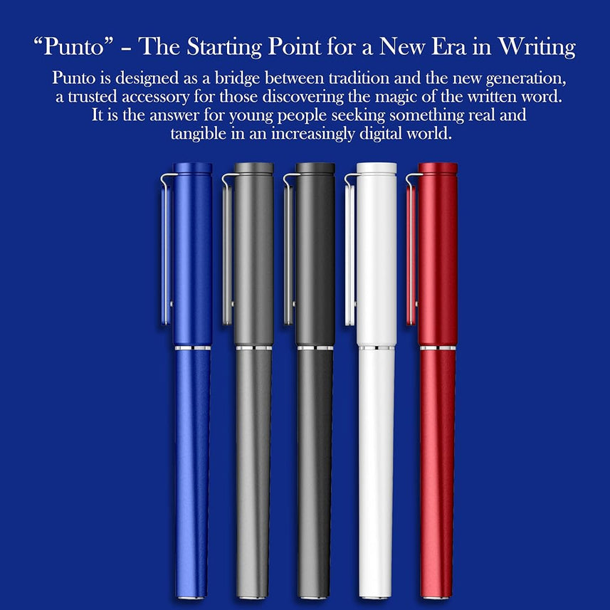 Scrikss | Punto Series | Fountain Pen | Medium Nib | Blue