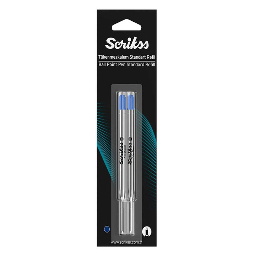 Scrikss | Standard Ball Point Refill |  Blue Ink| Pack Of 2