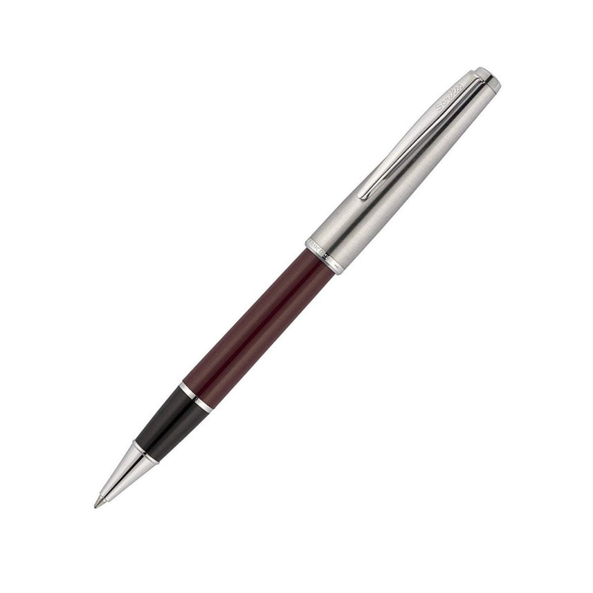 Scrikss | Roller Ball Point Pen | Metropolis | Burgundy Barrel