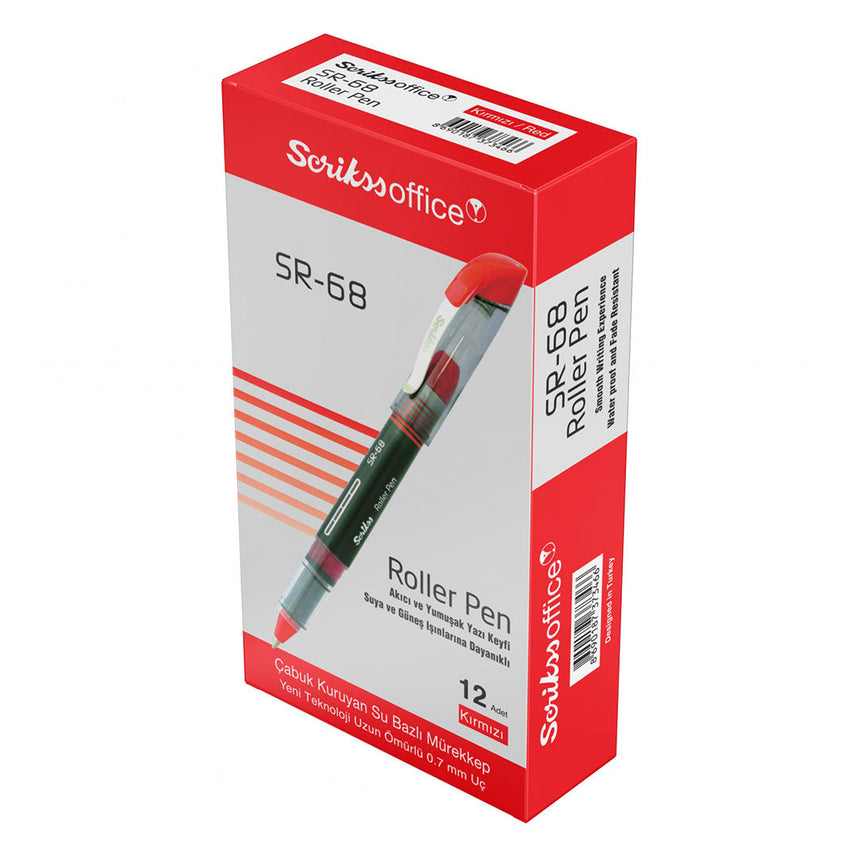 Scrikss | SR-68 | Rollerball Ink Pen 0.7mm | Red